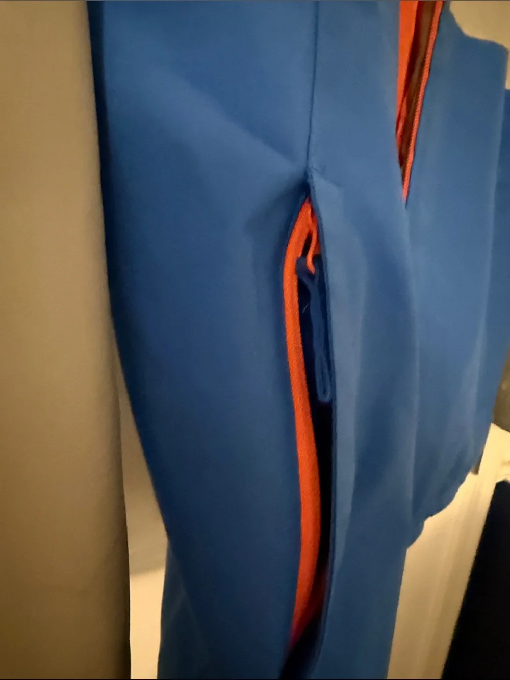 DC Kids Gray and Blue Hooded Rain Jacket